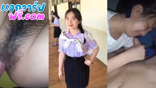 คลิปหลุดนักเรียน น้องยิ้มน้อยยิ้มใหญ่เพราะจะโดนเย็ดหี โม๊คควยให้ผัว แล้วก็ถ่างหีให้เขาเสียบ หมอยกำลังขึ้นเลย นักเรียนสมัยนี้มันร่านจริงๆ โดนเสียบหีครางไม่หยุด โคตรเสียว
