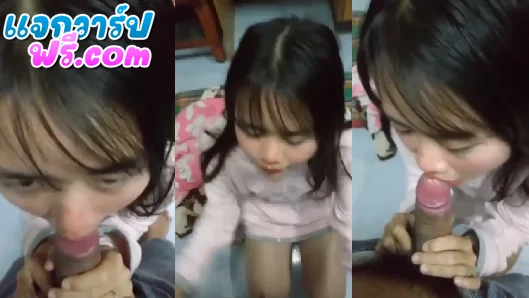 คลิปหลุดทางบ้าน น้องเรียกผัวว่าเฮีย โม๊คควยให้สุดฟิน เขินกล้องก็เขิน โดนแตกคาปากเลอะหน้าหมดเลย หีซิงๆ xxxไทย คลิปโป๊ไทย หีไทย